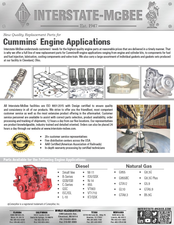 Cummins® Application Reference & Line Card Thumbnail