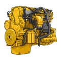 Caterpillar C18 Engine Photo