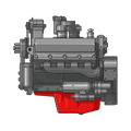 Cummins V555 Engine Photo