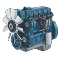 Navistar DT466 Engine Photo